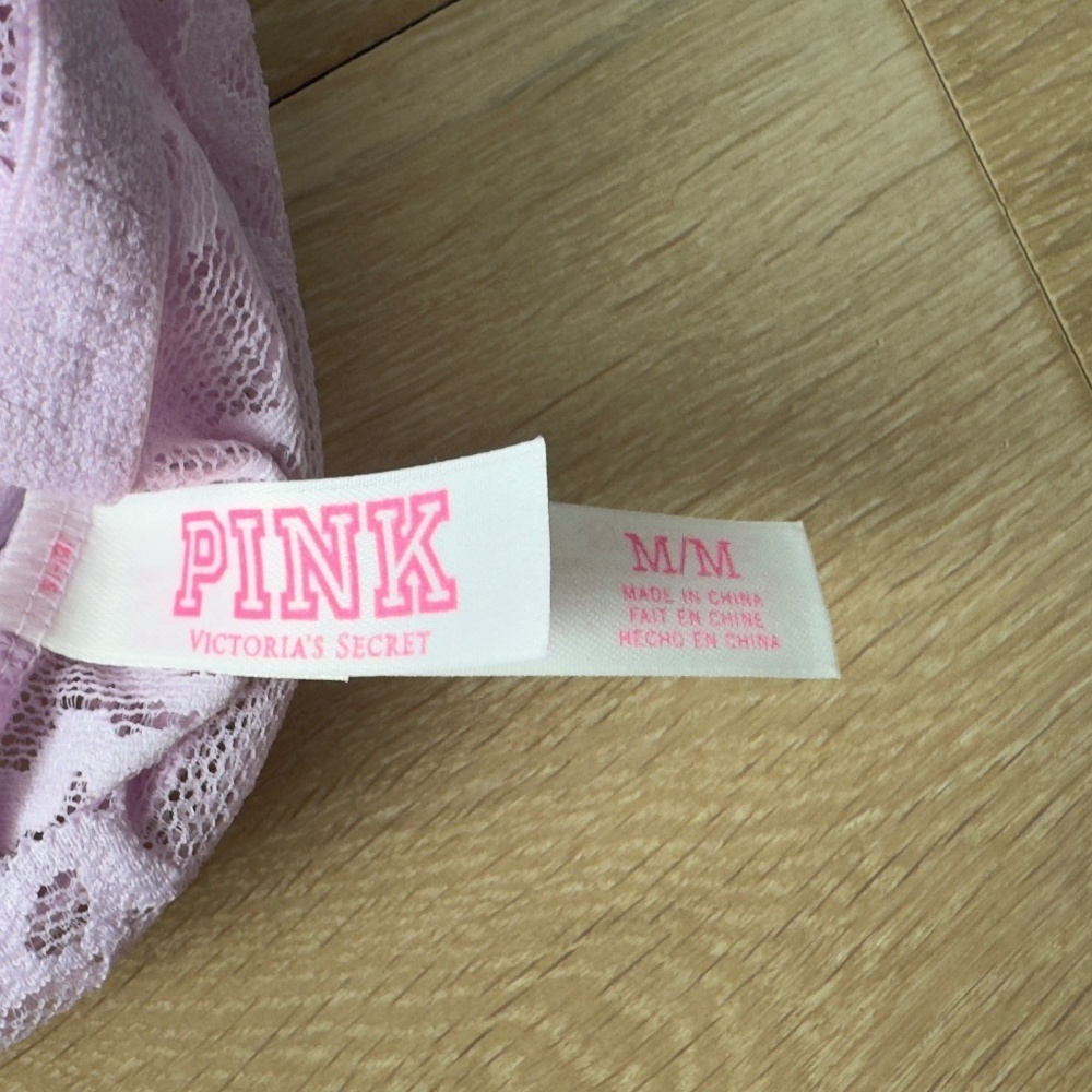 Victoria's Secret Pink High Neck Bralette in Pink Size Medium - Picture 6 of 6